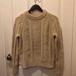L.L. Bean Signature Cotton Sweater Beige